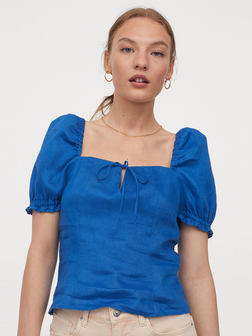 

Блузка H&M 060914966 М Васильковая