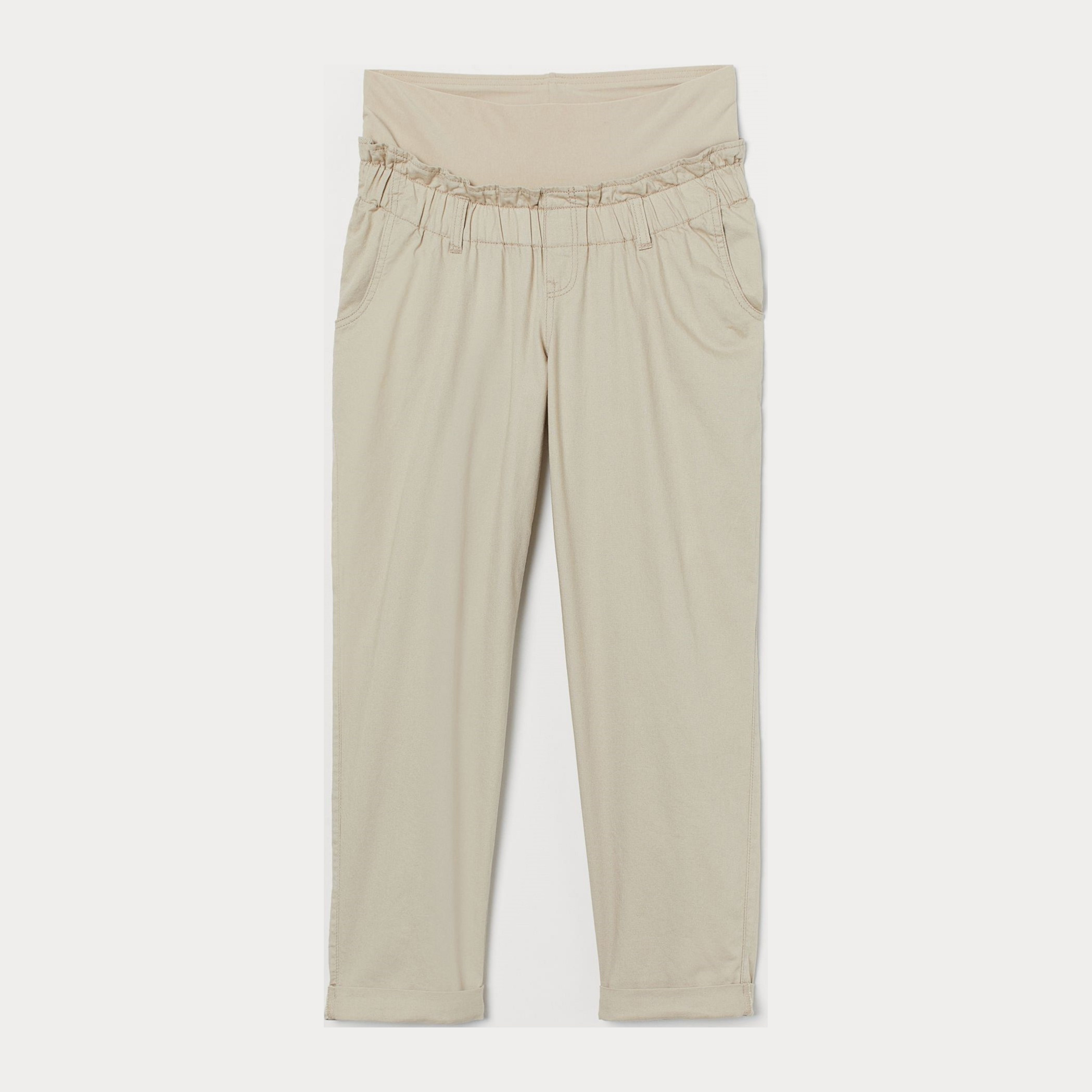 

Брюки для беременых H&M 060888248 М Светло-бежевые