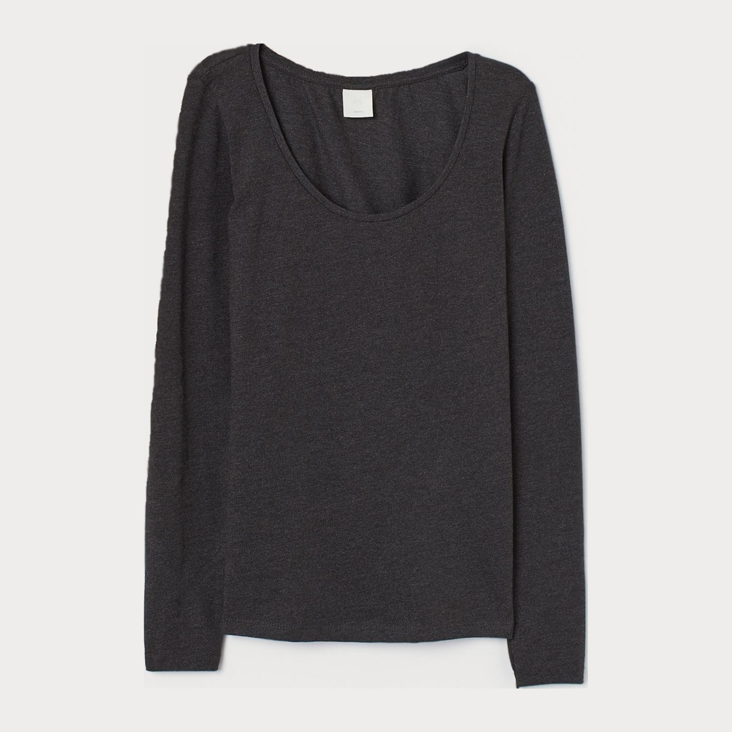 

Лонгслив H&M 060703991 S Темно-серый