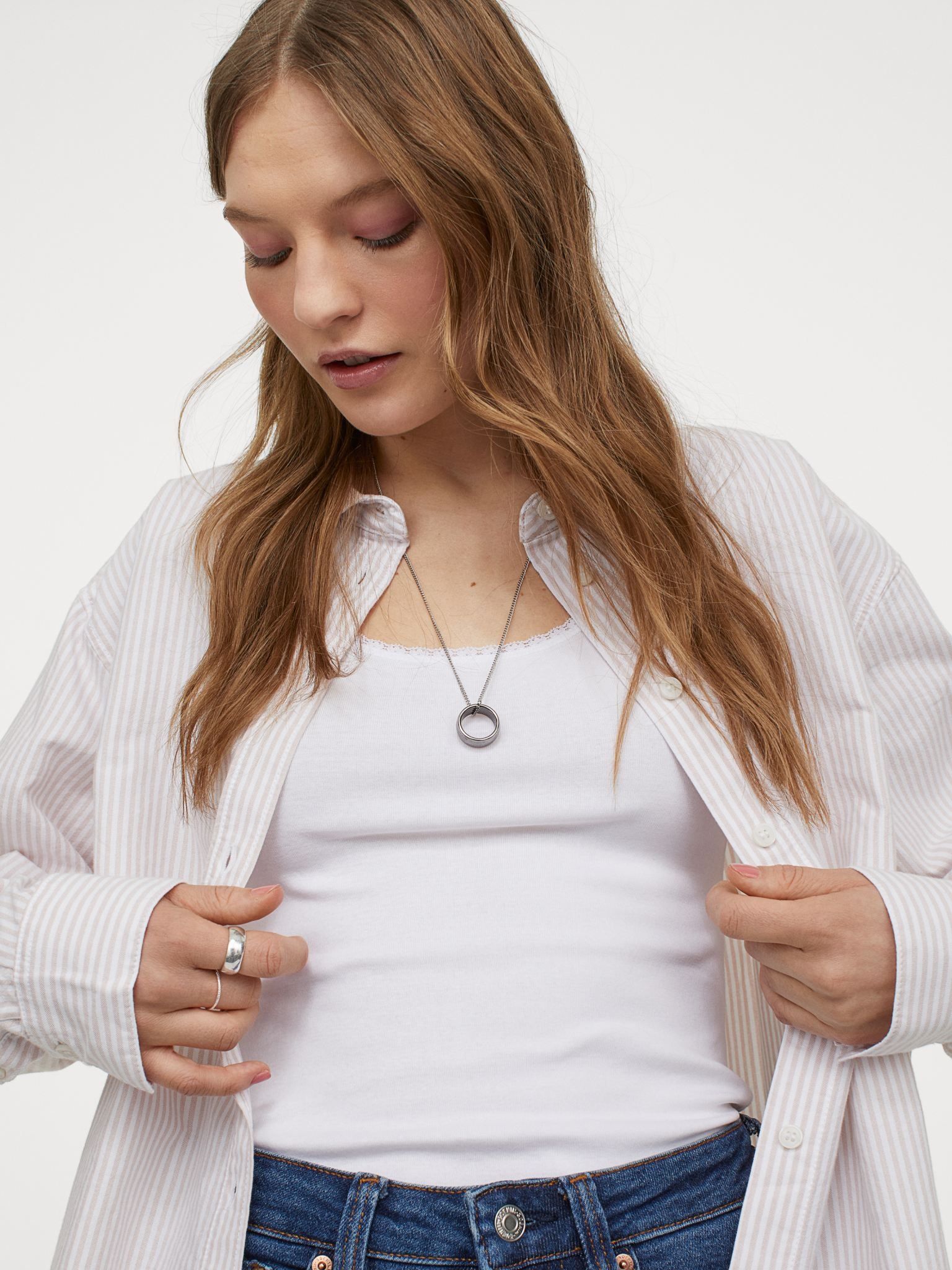 

Майка H&M 060572797 М Белая