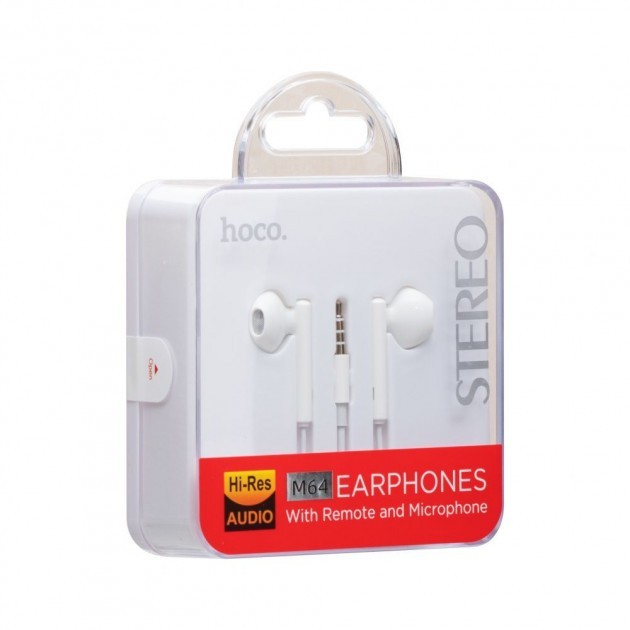 

Наушники Hoco 3.5 mm с микрофоном для Android/ПК white