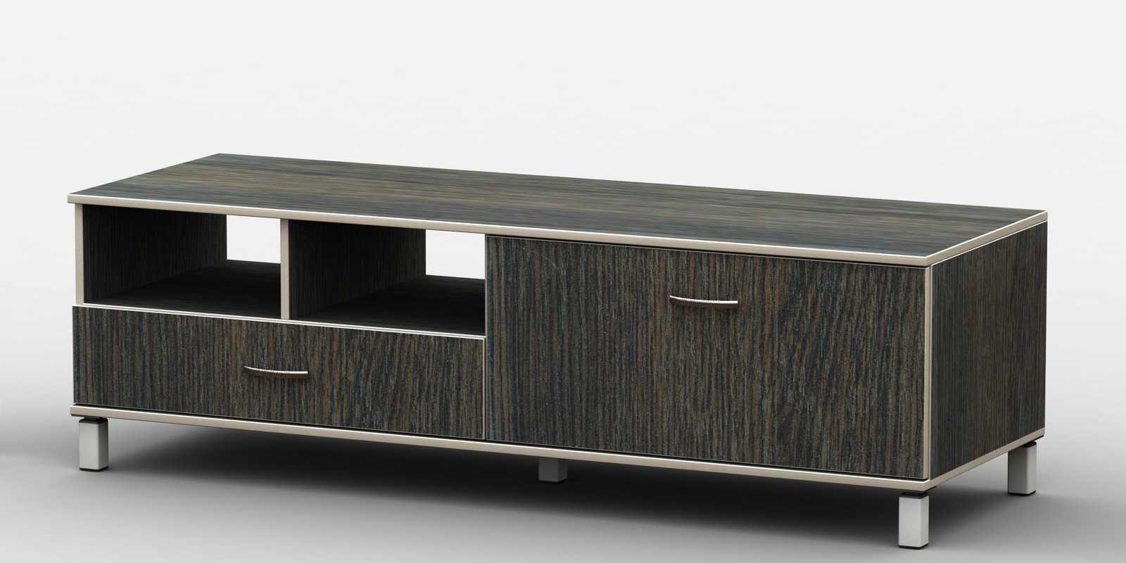 

Тумба под телевизор Тиса АКМ ТВ-216 Венге + Дуб молочный