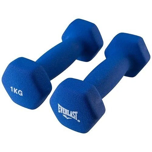 

Гантели для фитнеса Everlast 1кг х 2 шт синие
