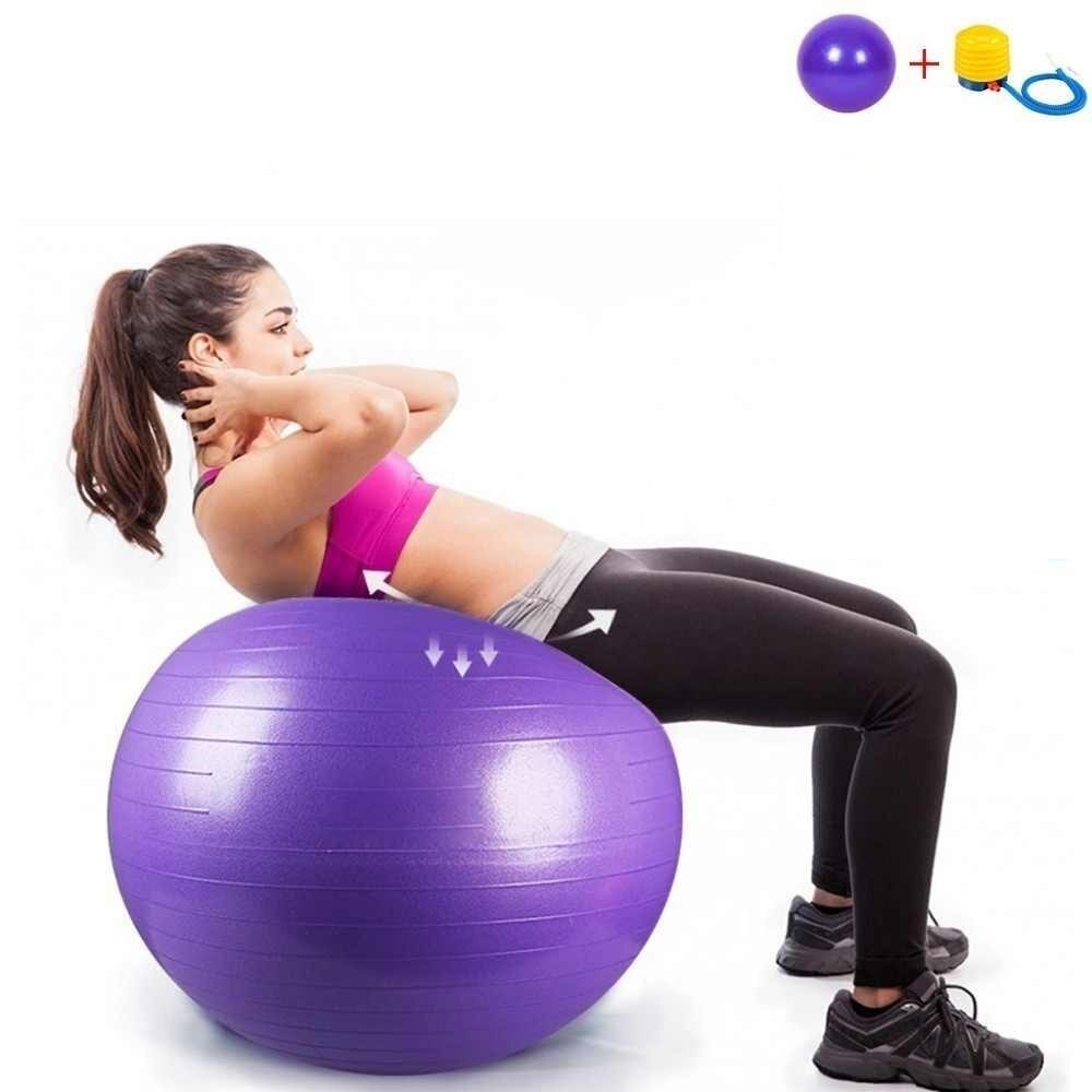 

Фитнес Мяч 55 см, Фитбол глянец, KingLion Gym Ball фиолетовый + НАСОС В ПОДАРОК