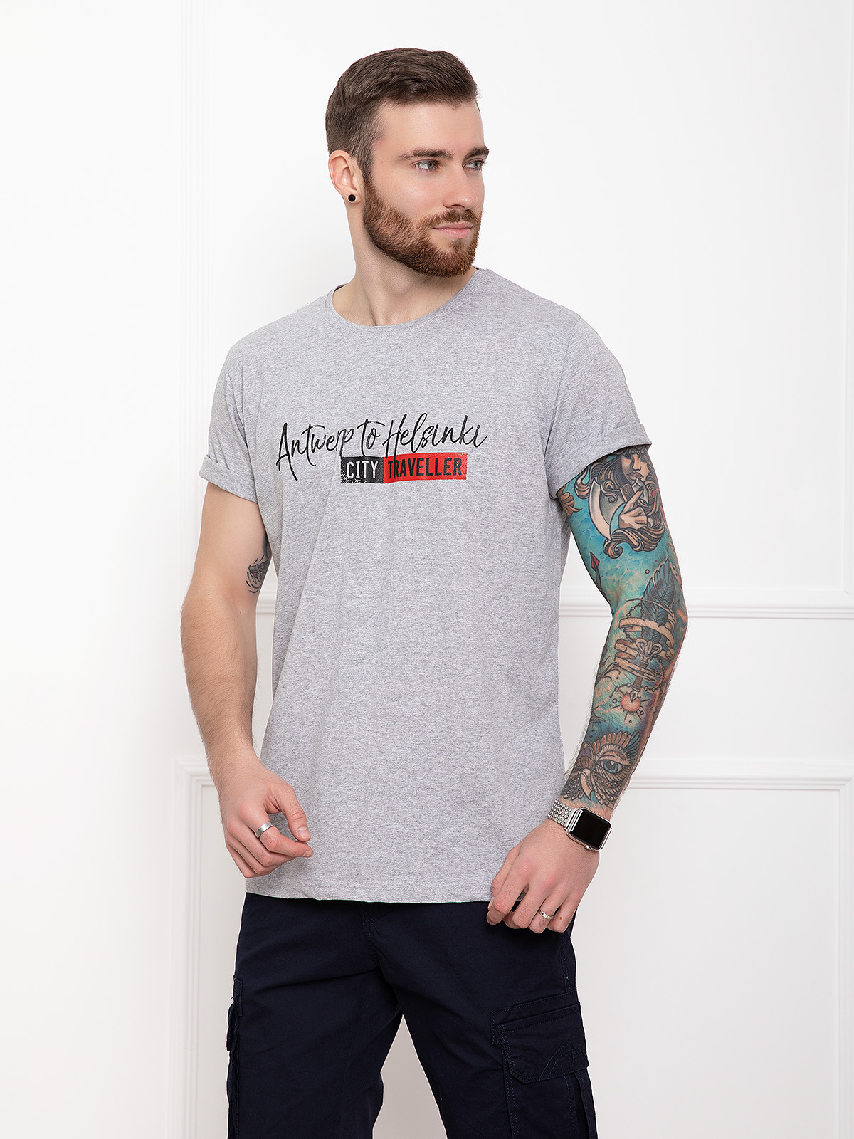 

Футболка ISSA PLUS GN4-35 3XL Серая