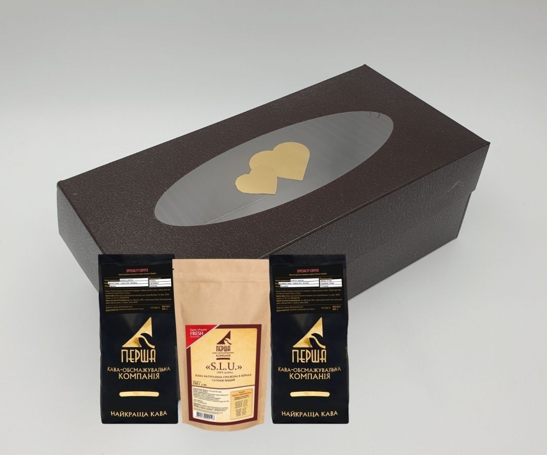 

Подарочный набор кофе "Exclusive coffee" (подарок на День святого Валентина) Первая кофе-обжарочная компания (к)