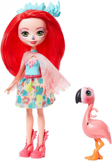 

Лялька Enchantimals Fanci Flamingo Doll & Swash Фламінго Фенсі і Свош (GFN42)