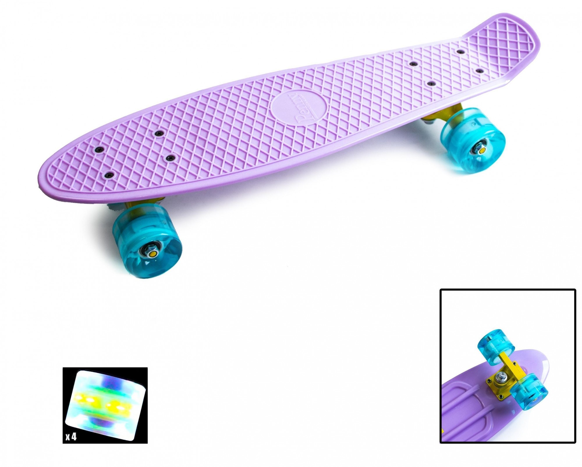 

Penny Board Лиловый цвет Светящиеся колеса