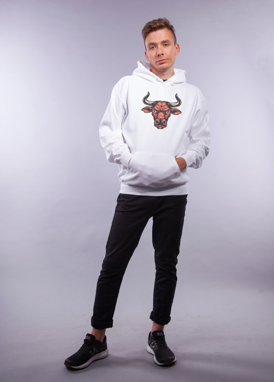 

Толстовка белая LOYS "Bull" XXL