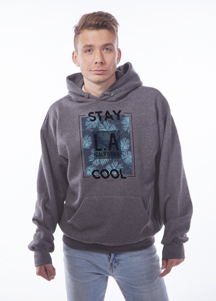 

Толстовка тёмно серая LOYS "LA California" XXL