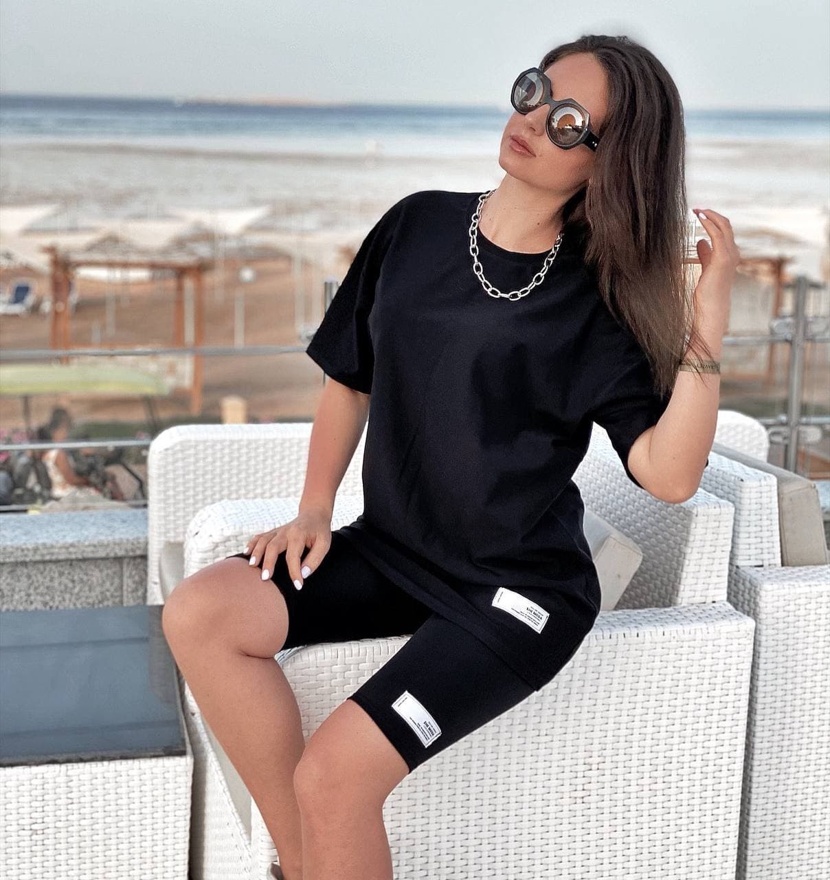 

Велосипедные шорты SHE MODA черные L