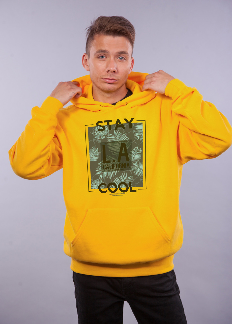 

Толстовка Желтая LOYS "LA California" XXL