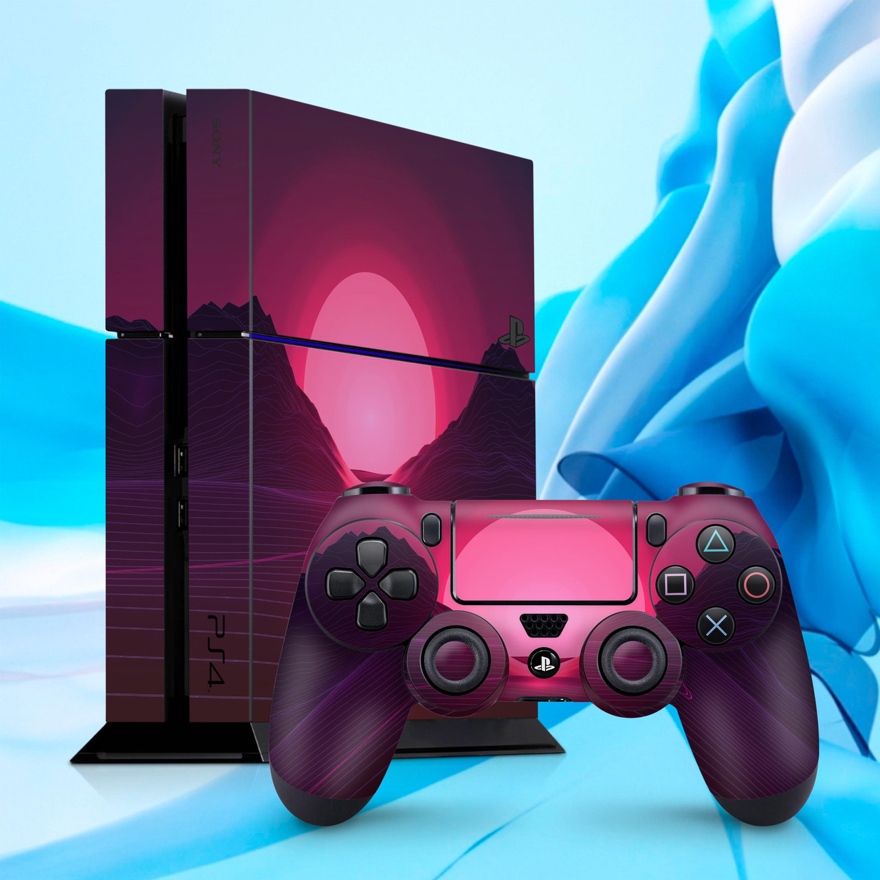 

Виниловые наклейки для Sony Ps4; PS4 Slim; PS4 Pro; PS5; PS5 Digital с крутым принтом закат 2