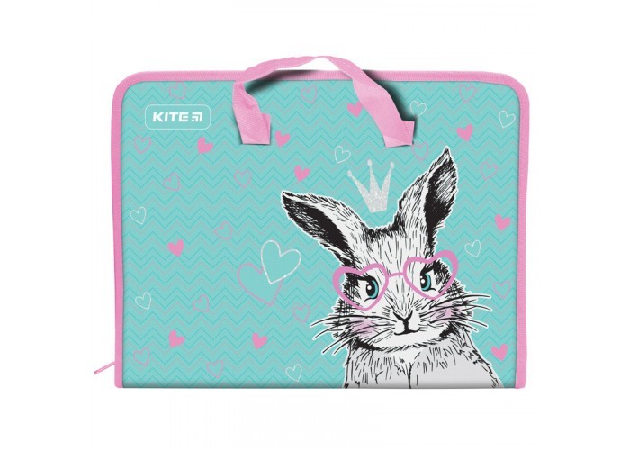 

Портфель для школьных принадлежностей на молнии A4 Kite Cute Bunny на 1 отделение (k21-202-01)