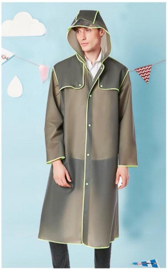 

Дождевик мужской EVA XXL на кнопках коричневый