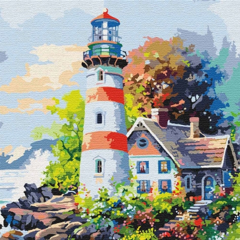 

Картина по номерам "Маяк надежды" 30*30см KHO2295