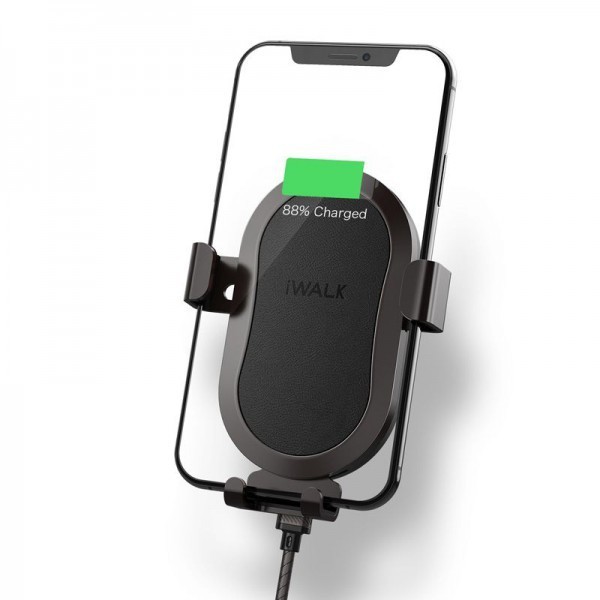 

Беспроводное автомобильное зарядное устройство IWALK Lucanus Air Black