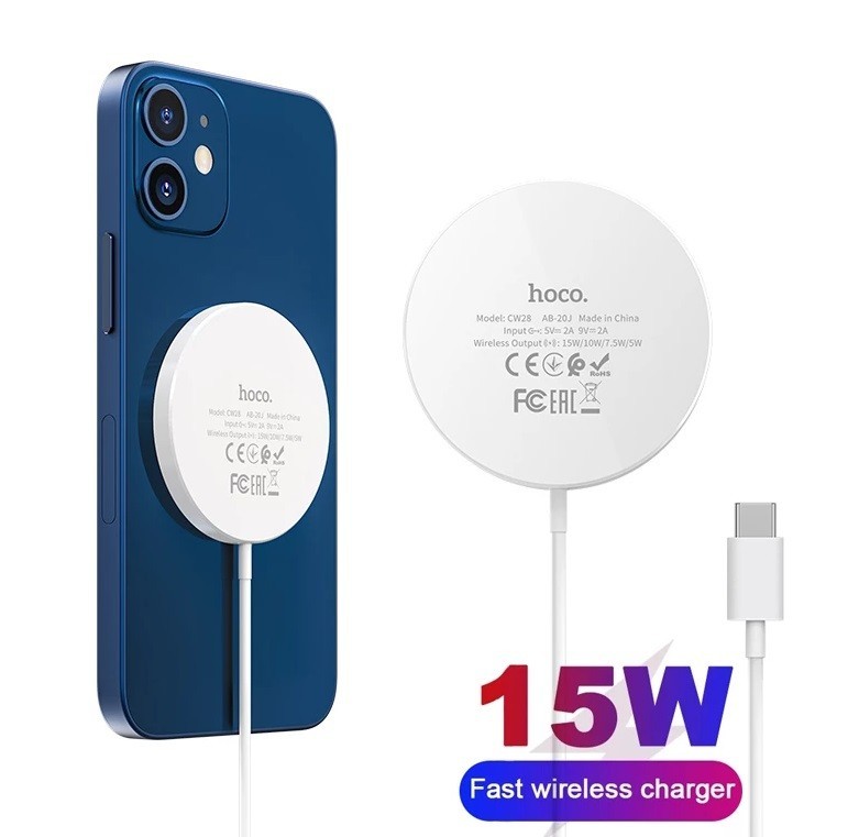 

Беспроводная зарядка Hoco Fast Charger 15W для iPhone 12/12 Pro/12 Pro Max