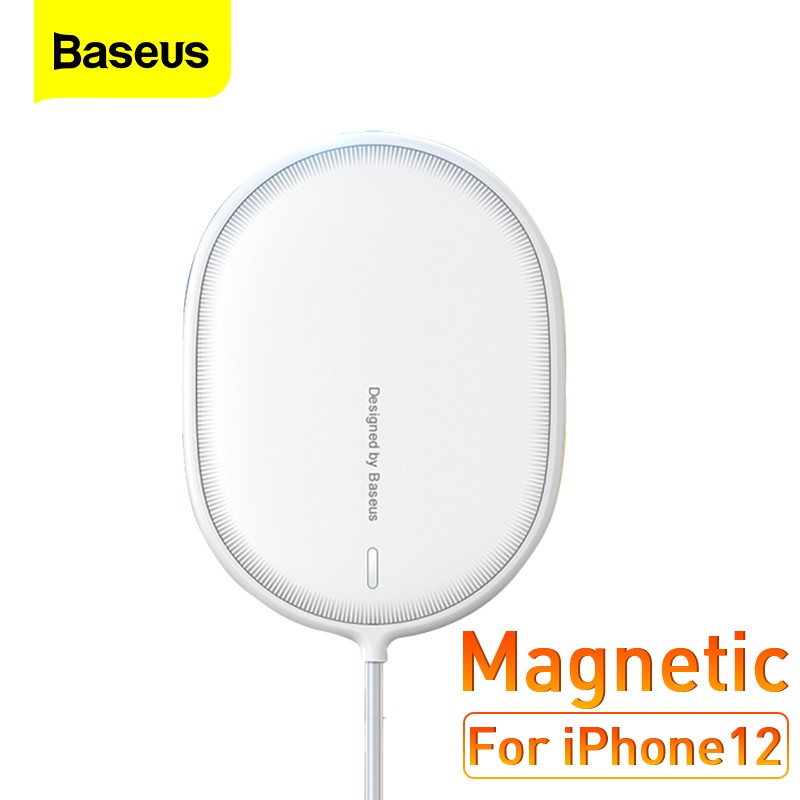 

Беспроводная зарядка Baseus Fast Charger 15W для iPhone 12/12 Pro/12 Pro Max white