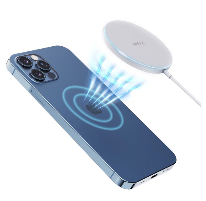 

Беспроводное зарядное устройство iWalk Magnetic Fast Wireless Charger 15W White