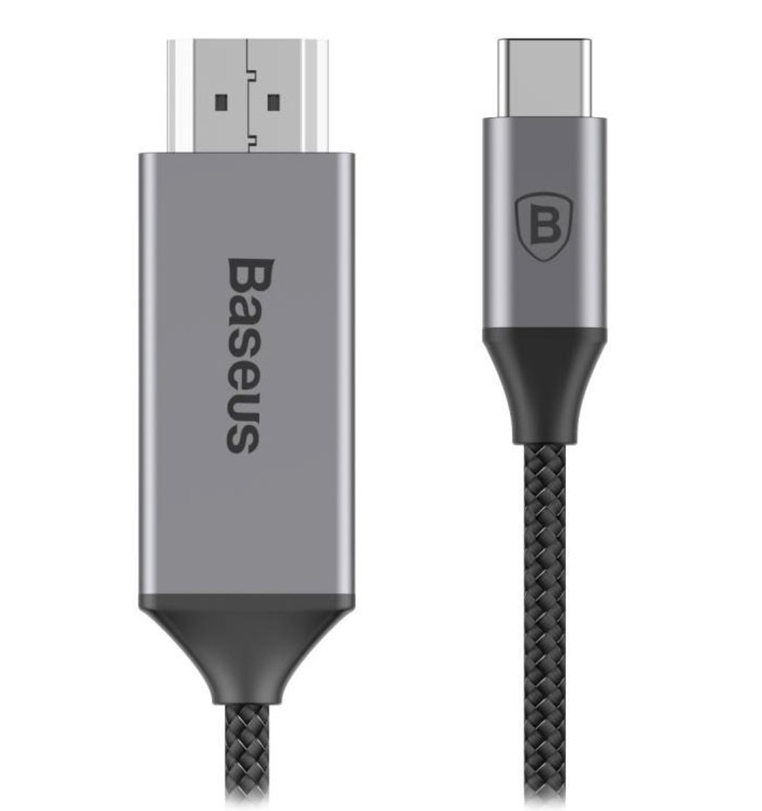 

Кабель Baseus Cable USB-C to HDMI Male Adapter 1.8M Space Grey (CATSY-0G)