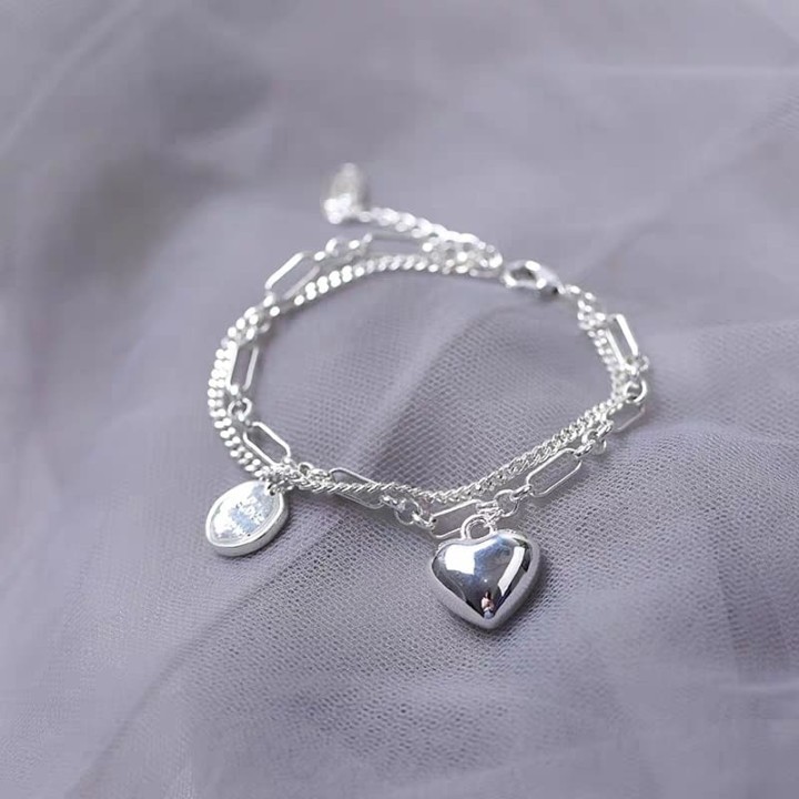

Браслет двойной love forever серебро 925