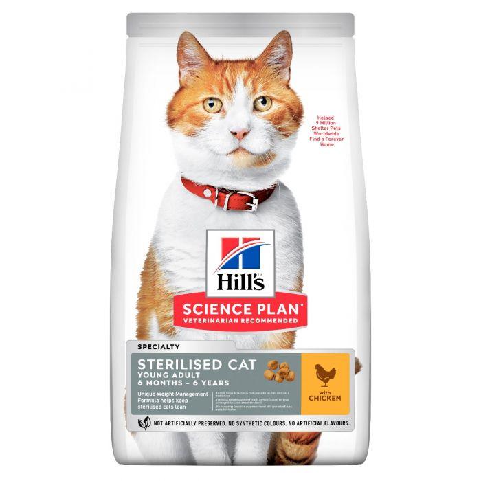 

Сухой корм для котов Hills Young Adult Sterilised Cat 1,5 кг