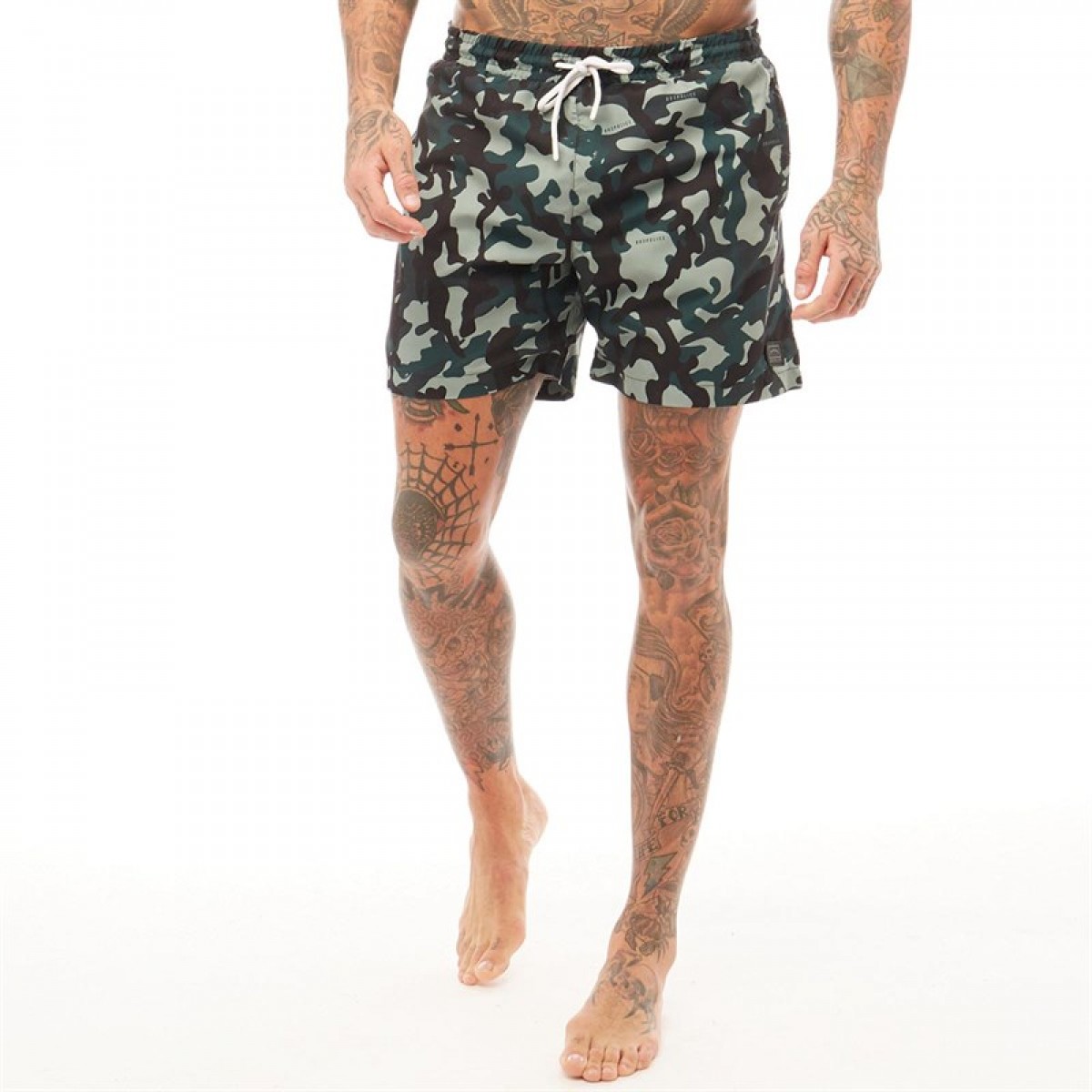 

Шорты 883 Police Halsh Swim Khaki Printed Multi, S (44)