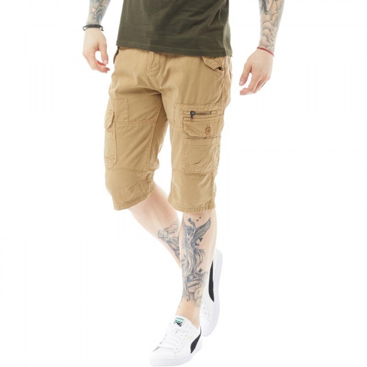 

Шорты Brave Soul Ardwick 3/4 Cargo Stone Stone, M (46)