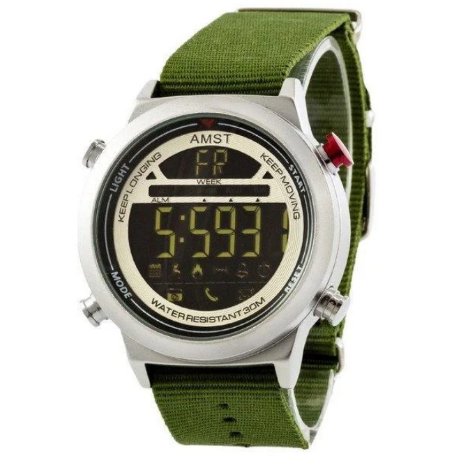 

Часы наручные AMST 3017 Silver-White-Green Wristband 1094-0059