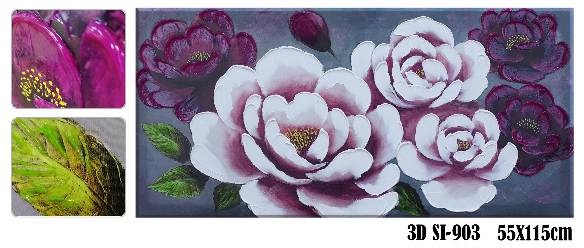 

Картина на холсте SvitArt 3D 55x115 см Si-903