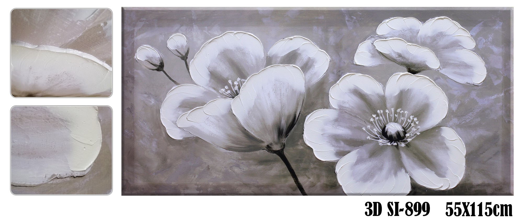 

Картина на холсте SvitArt 3D 55x115 см Si-899