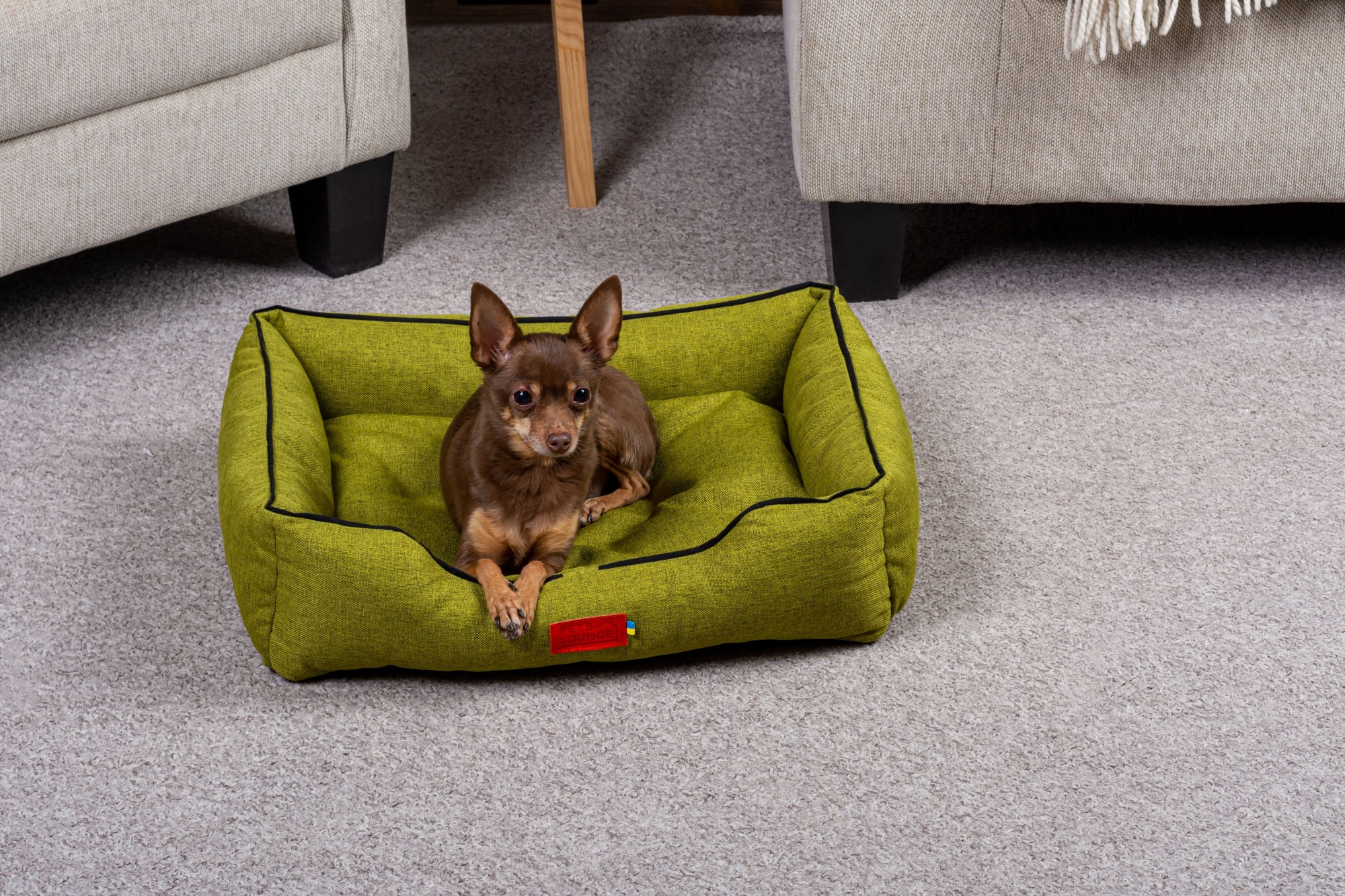 

Лежак для собак и кошек Pets Lounge Classic S, зелёный