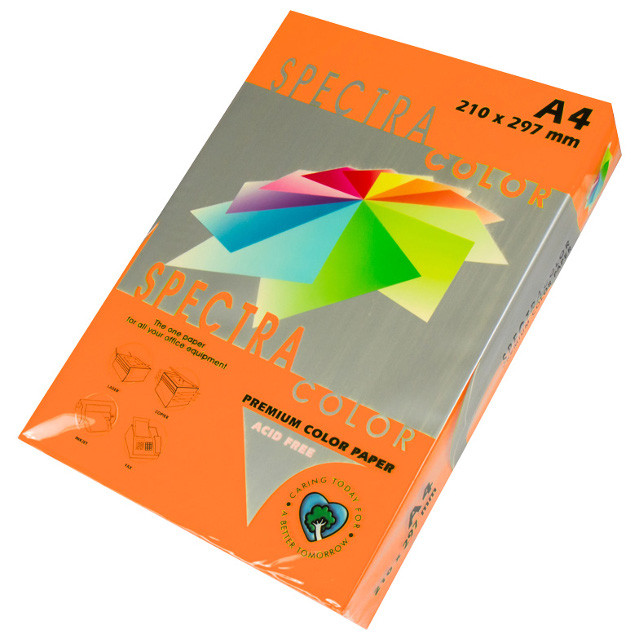 

Бумага Spectra Color А4 80г/м2 500 листов оранжевая насыщенная 240