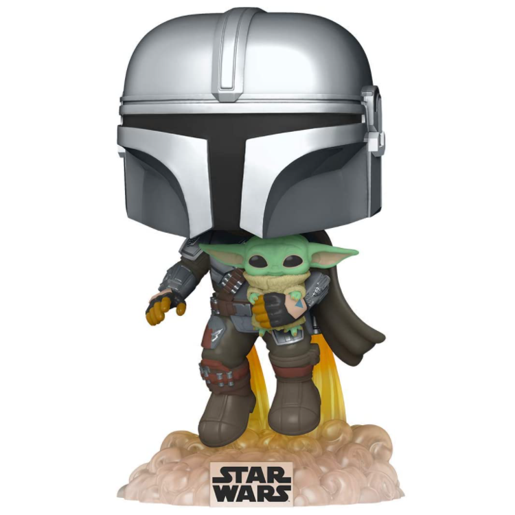 

Фигурка Фанко Мандалорец и Малыш Йода Звёздные Войны Star Wars Mandalorian Flying with The Child Funko 50959