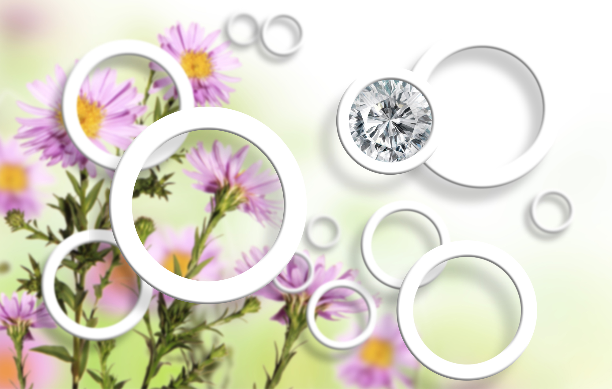 

Фотообои 3D '3D Цветы' (3282) , Кожа