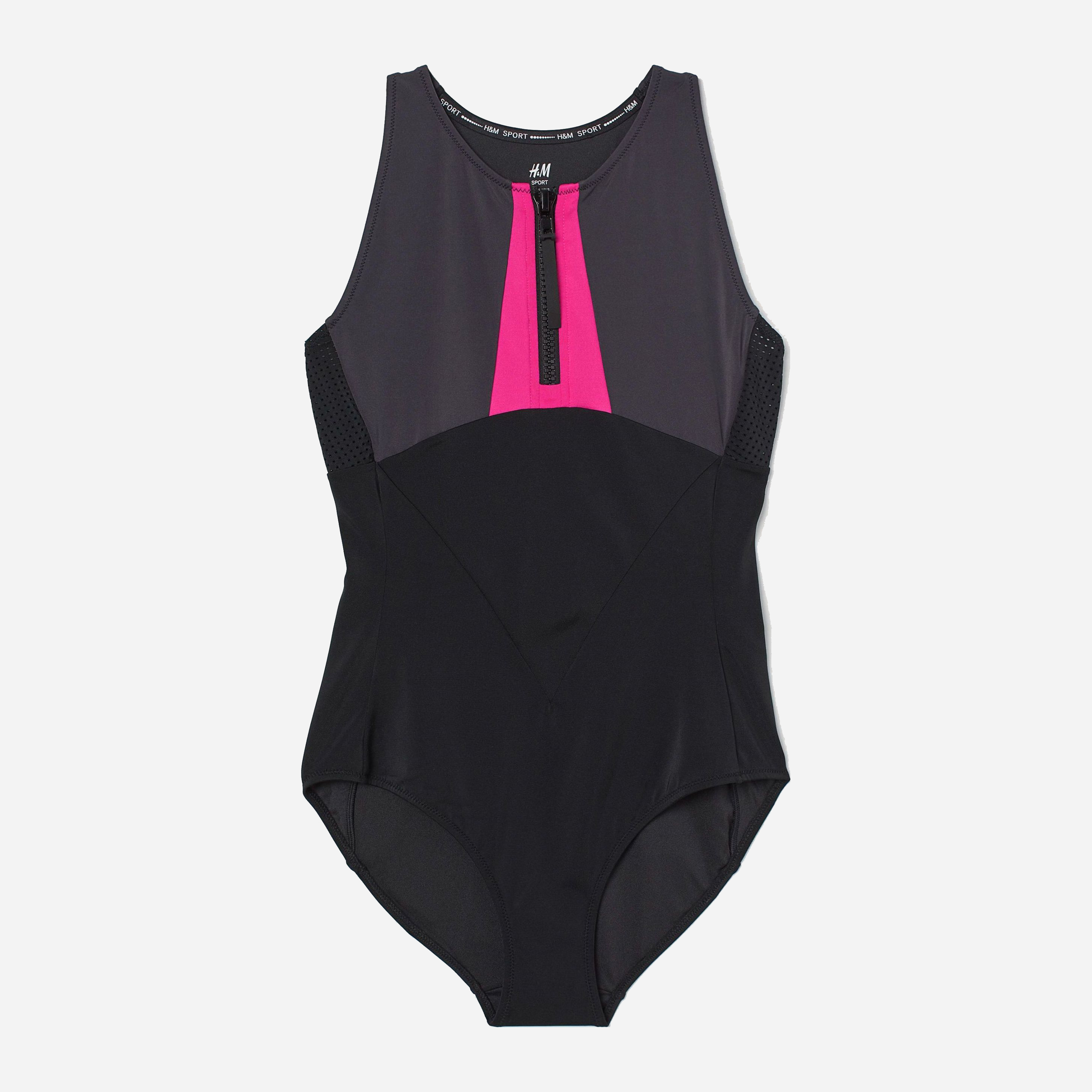 

Купальник слитный женский H&M Sport 0684008-0 S Черный