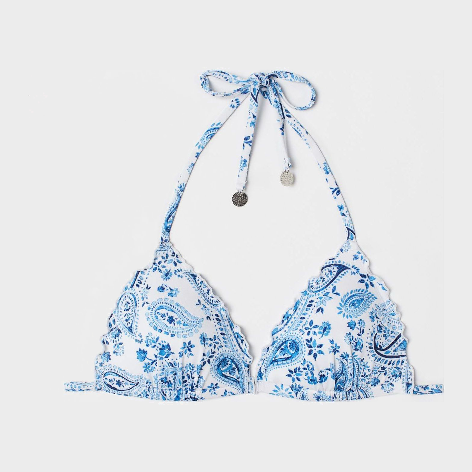 

Верхняя часть купальника H&M 04-0698286-003 38 Голубая