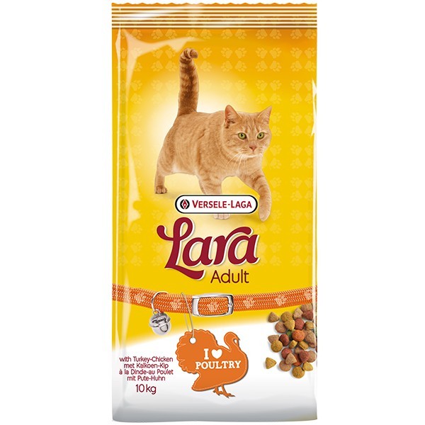 

Сухой корм для активных котов Lara Poultry со вкусом курицы и индейки 10 кг