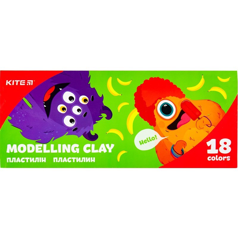 

Пластилин восковой Kite Jolliers 18 цв 360г (K20-085)