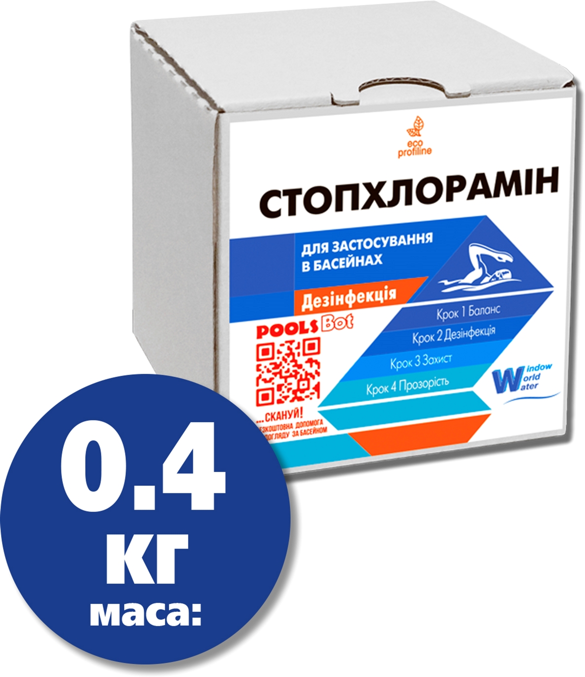 

Нейтрализатор хлораминов Water World Window 400 г