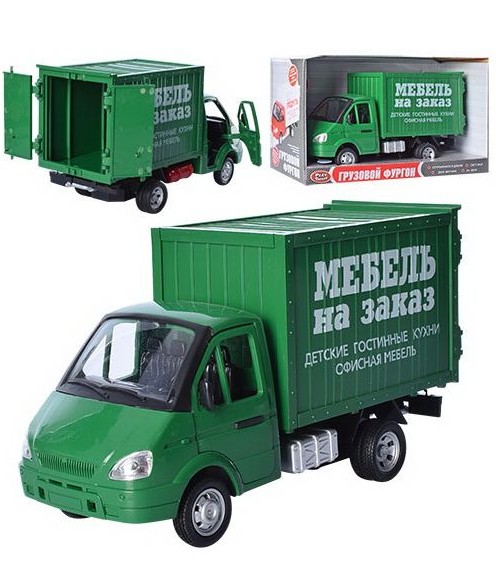 

Газель инерционная детская, звук, свет, открываются двери Мебель на заказ 9077 B