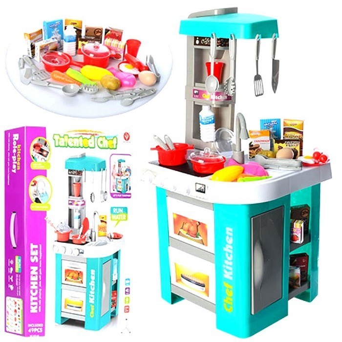 

Кухня игровая детская 922-48, посуда - продукты, звук, свет