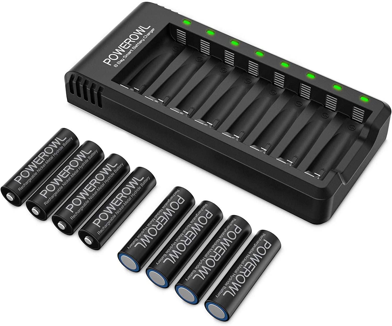 

Зарядное устройство Powerowl ZN825E для аккумуляторов АА Black