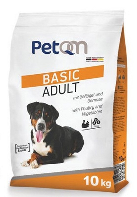

Сухой корм для взрослых собак PetQM Dog Basic Adult 10 kg with Poultry & Vegetables с птицей и овощями 10 кг