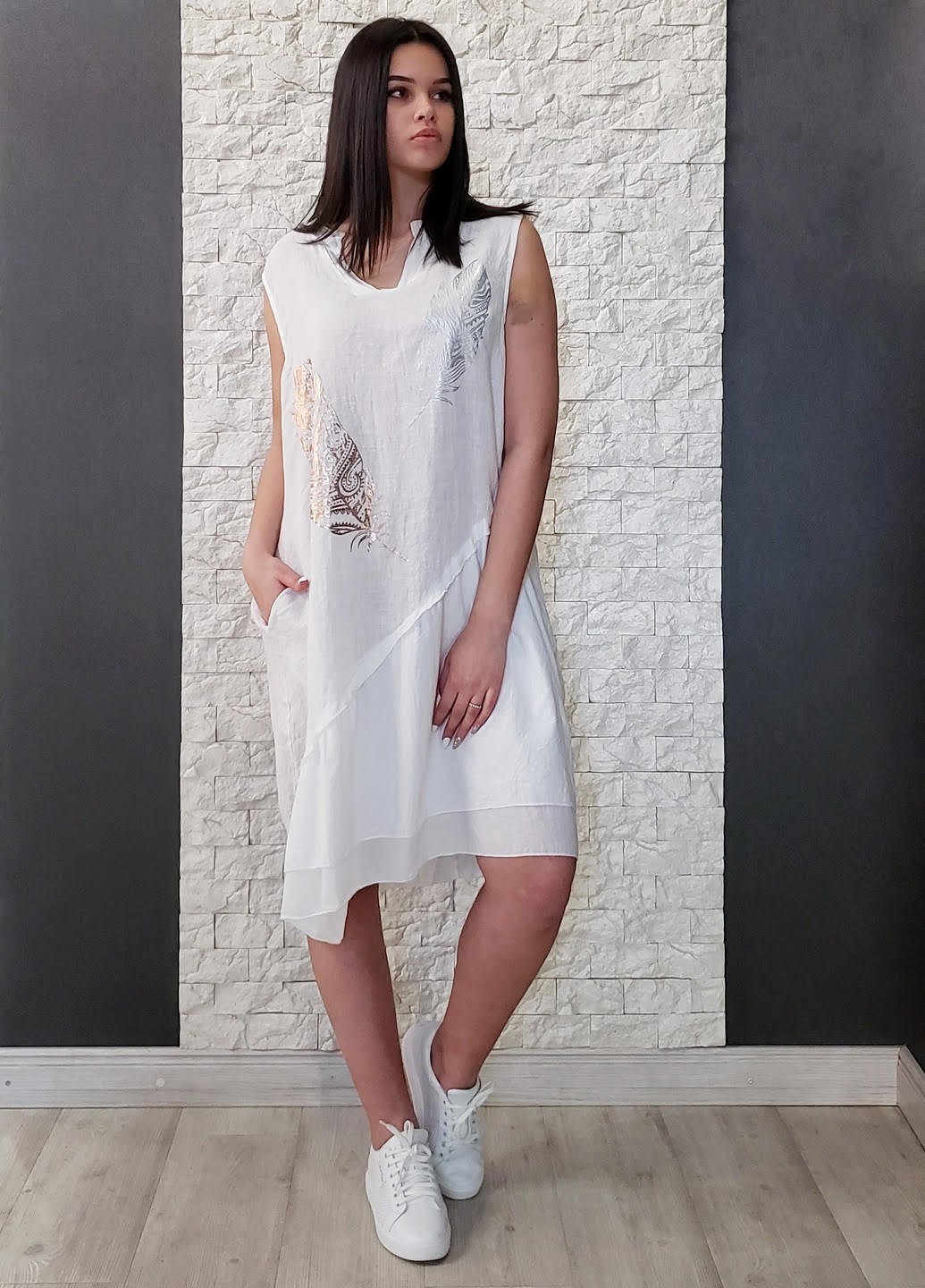 

Платье Pronto Moda белый M-XL 24-14710