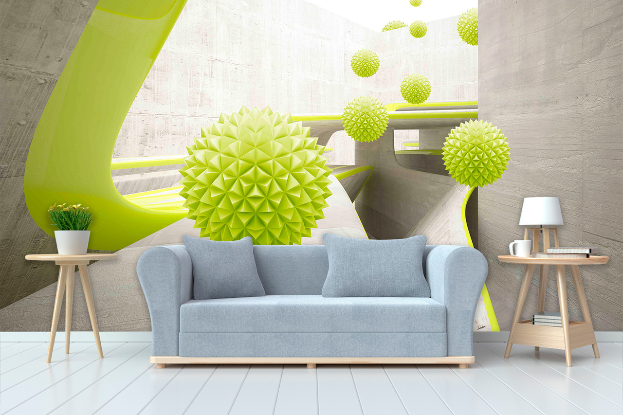 

Фотообои "Walldeco" зеленые шары