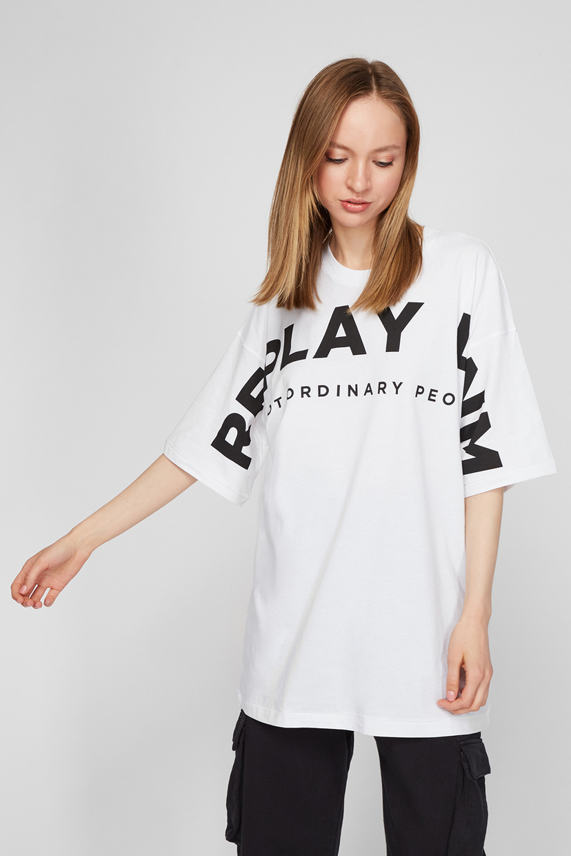 

Женская белая футболка Replay XS W3306D.000.22980P