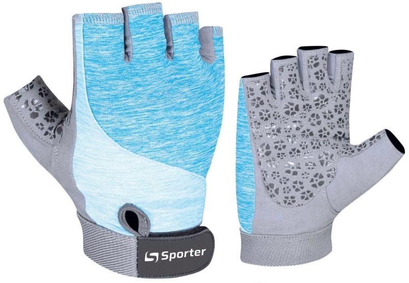 

Перчатки для тренажерного зала Sporter Перчатки Women (MFG-235.7 A) - Grey/Blue - M