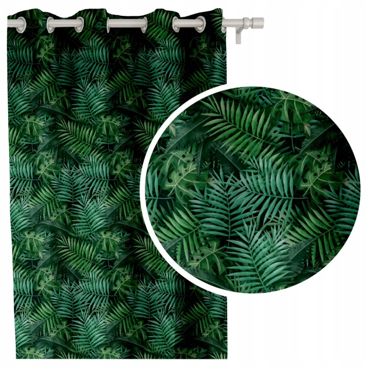 

Шторы матовые с люверсами GREEN PALMS Ateks 145x250 см